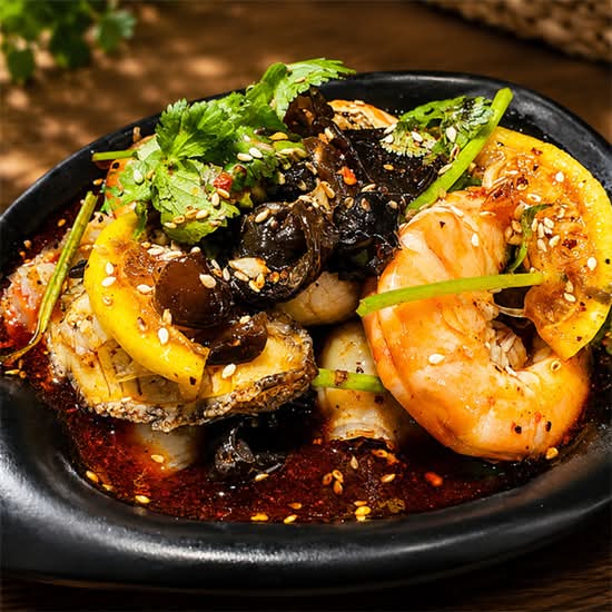 捞汁三宝 Marinted assorted sea food